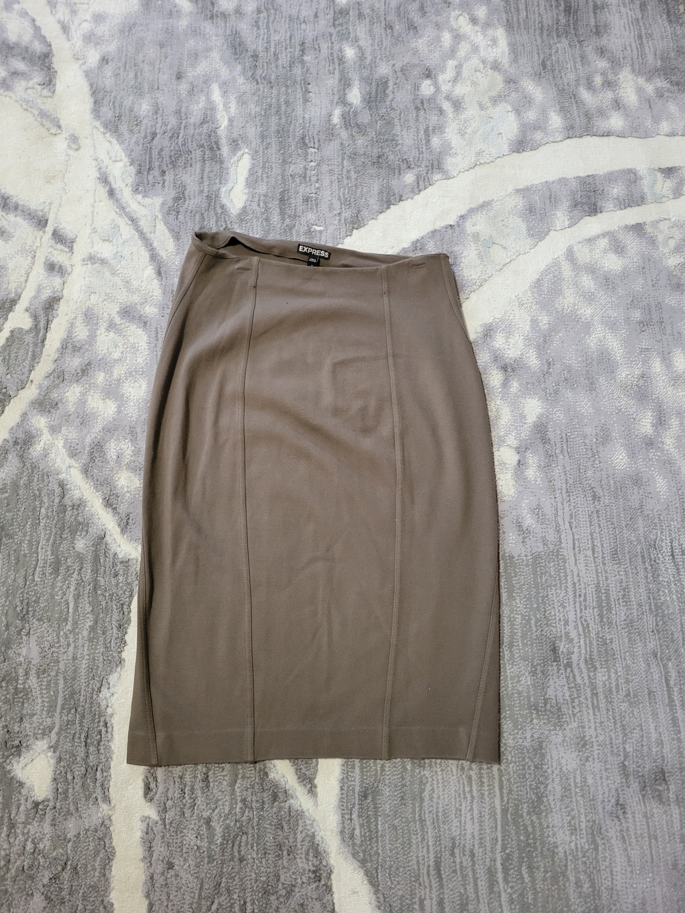 Express Olive-Taupe Pencil Skirt Size 8